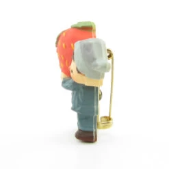 Pixie Boy With Strawberry Vintage Hallmark Lapel Pin 10 Pixie Boy With Strawberry Vintage Hallmark Lapel Pin -Toy Store Pixie boy with strawberry hallmark cards lapel pin