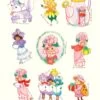 Rose Petal Place Sheet Of Vintage Christmas Stickers