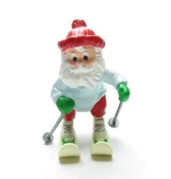 Snowplow Santa 1989 Hallmark Keepsake Ornament Santa Claus On Skis -Toy Store Snowplow santa i love skiing ornament