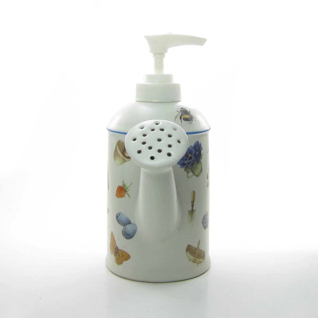 Marjolein Bastin Watering Can Liquid Soap Or Lotion Dispenser With Pump - Blue Stripe 3 Marjolein Bastin Watering Can Liquid Soap Or Lotion Dispenser With Pump - Blue Stripe - Image 3