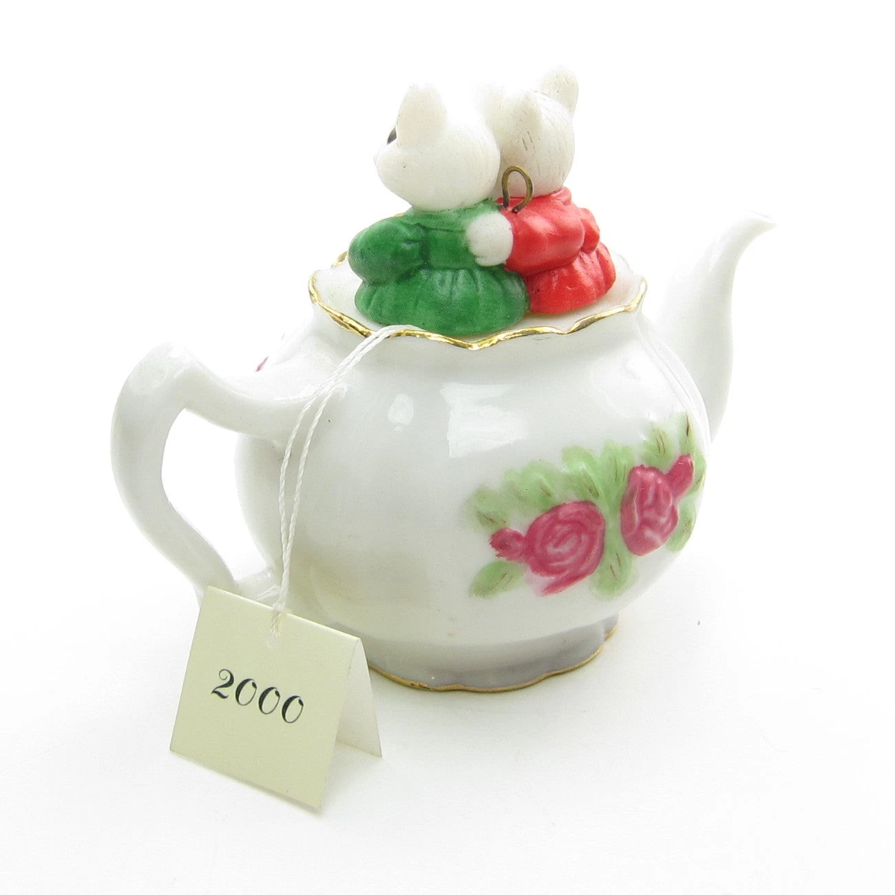 Mother & Daughter Mice In Tea Pot 2000 Hallmark Ornament 4 Mother & Daughter Mice In Tea Pot 2000 Hallmark Ornament - Image 4