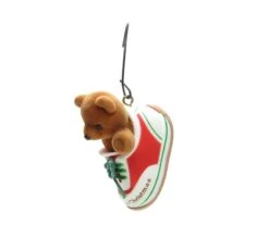 Child's Third Christmas Vintage 1985 Hallmark Teddy Bear In Shoe Keepsake Ornament -Toy Store Teddy Bear In Tennis Shoe 1985 Hallmark Ornament