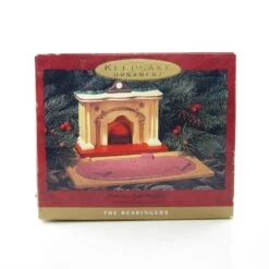 The Bearingers Flickering Light Fireplace Lighted Tabletop Display By Hallmark -Toy Store The bearingers flickering fireplace mantle hallmark display