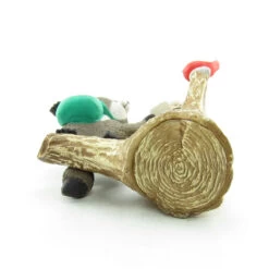 Mail Call Ornament Vintage Hallmark 1989 Tree Stump Mailbox With Raccoon -Toy Store Tree stump mailbox mail call ornament hallmark 1989