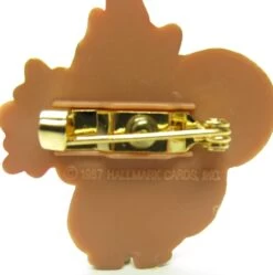 Squirrel Pin Vintage Hallmark Lapel With Oak Leaves & Acorn -Toy Store Vintage 1980s Lapel Pin Squirrel with Indian Headdress