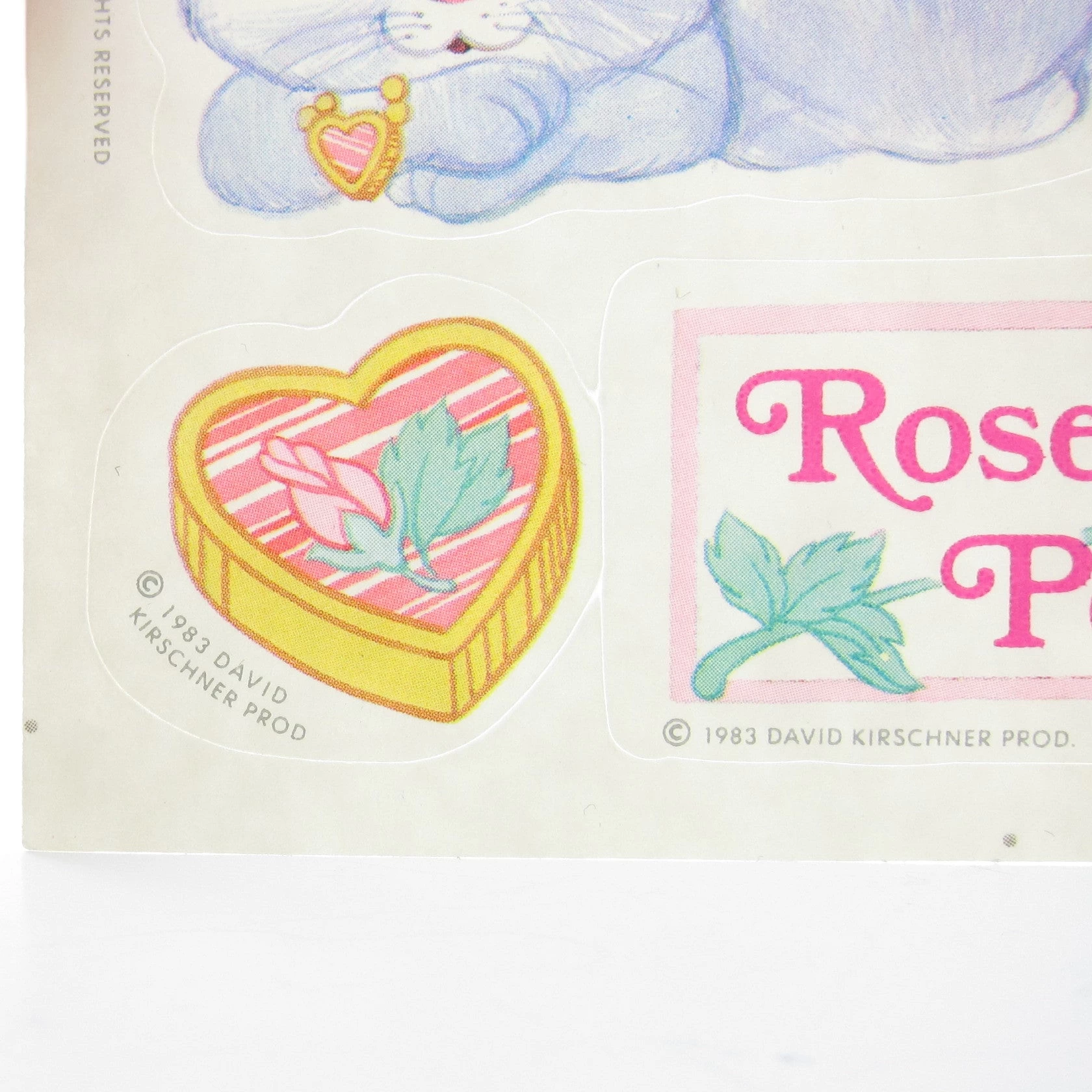 Rose Petal & Pitterpat Stickers Vintage 1983 Unused Rose Petal Place Sticker Sheet 2 Rose Petal & Pitterpat Stickers Vintage 1983 Unused Rose Petal Place Sticker Sheet - Image 2