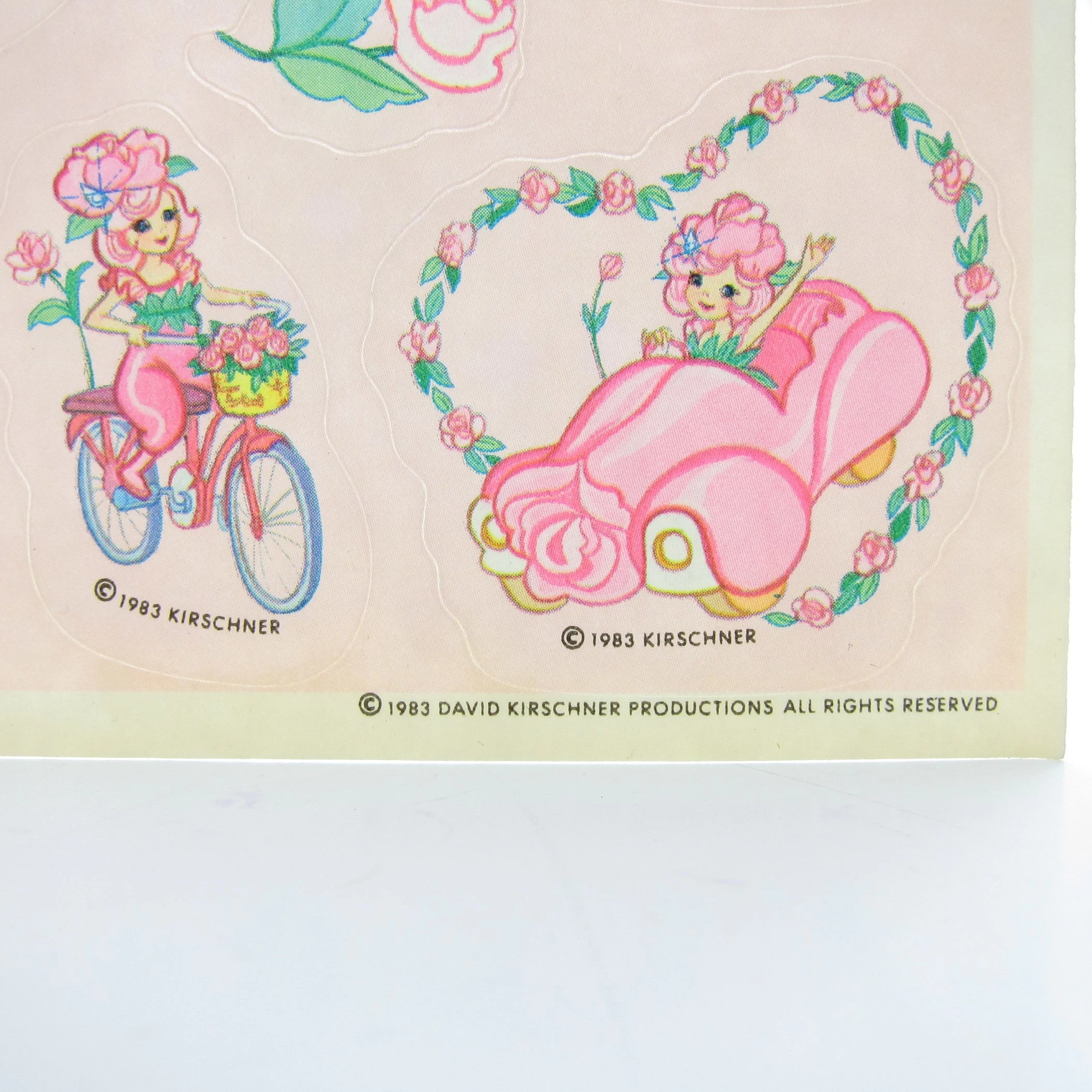Rose Petal Scratch 'n' Sniff Stickers Vintage 1983 Unused Rose Petal Place Sticker Sheet 2 Rose Petal Scratch 'n' Sniff Stickers Vintage 1983 Unused Rose Petal Place Sticker Sheet - Image 2