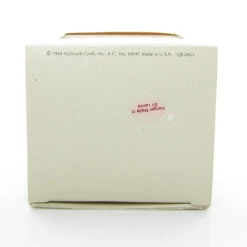 A Christmas Prayer Vintage 1984 Hallmark Keepsake Blue Satin Ball Ornament -Toy Store Vintage 1984 hallmark cards christmas prayer satin ornament