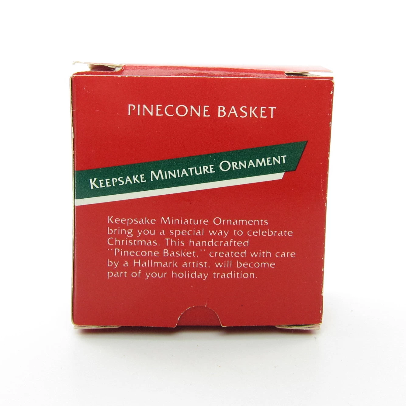Pinecone Basket Vintage Hallmark 1989 Keepsake Miniature Ornament 2 Pinecone Basket Vintage Hallmark 1989 Keepsake Miniature Ornament - Image 2