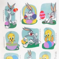 Looney Tunes Easter Stickers Vintage 1997 Hallmark Expressions -Toy Store Vintage 1997 bugs bunny tweety bird looney tunes stickers