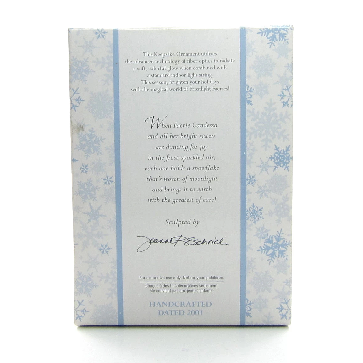 Faerie Candessa Vintage 2001 Hallmark Frostlight Faeries Collection Fiber-Optic Christmas Ornament 2 Faerie Candessa Vintage 2001 Hallmark Frostlight Faeries Collection Fiber-Optic Christmas Ornament - Image 2