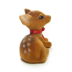 Hallmark Flocked Deer Or Fawn Vintage 1983 Merry Miniatures Figurine 7 Hallmark Flocked Deer Or Fawn Vintage 1983 Merry Miniatures Figurine -Toy Store Vintage Hallmark Merry Miniatures Christmas fawn deer