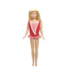 Toy Store -Toy Store Vintage Skipper doll straight legs red white swimsuit blonde hair