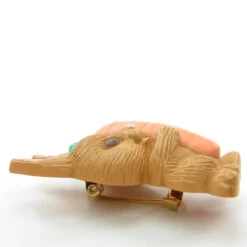 Bunny Pin Vintage Hallmark Easter Lapel With Carrot -Toy Store Vintage eastery bunny rabbit carrot hallmark lapel pin