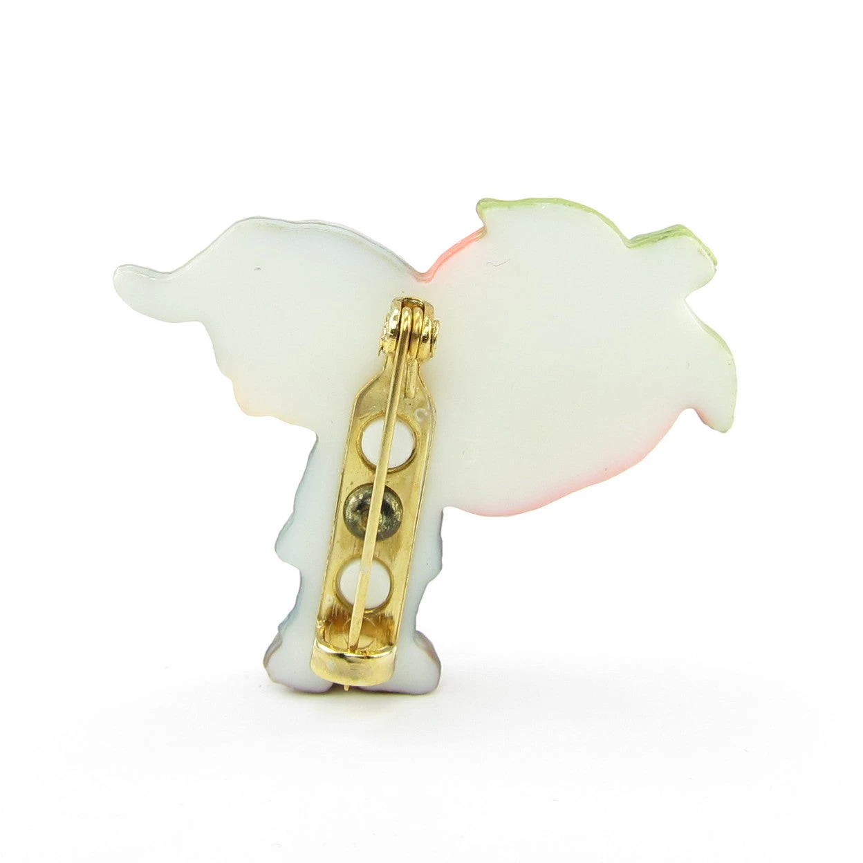 Pixie Boy With Strawberry Vintage Hallmark Lapel Pin 2 Pixie Boy With Strawberry Vintage Hallmark Lapel Pin - Image 2