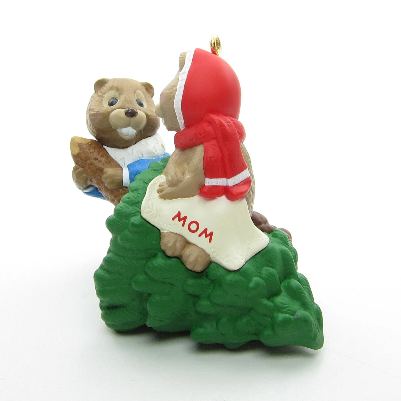 Mom & Dad Beavers With Christmas Tree 1998 Hallmark Ornament 4 Mom & Dad Beavers With Christmas Tree 1998 Hallmark Ornament - Image 4