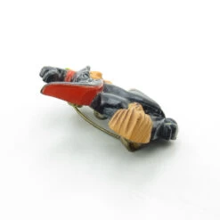 Witch On Broomstick Pin Vintage Hallmark Halloween Lapel -Toy Store Vintage hallmark witch broomstick lapel pin