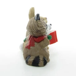 Raccoon, Bunny & Porcupine Hallmark Merry Miniatures 1983 Animals Figurine 8 Raccoon, Bunny & Porcupine Hallmark Merry Miniatures 1983 Animals Figurine -Toy Store Vintage merry miniatures hallmark animals figurine raccoon bunny porcupine