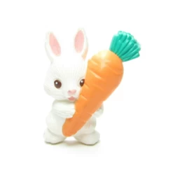 Bunny Pin Vintage Hallmark Easter Lapel With Carrot -Toy Store White bunny pin with carrot hallmark cards