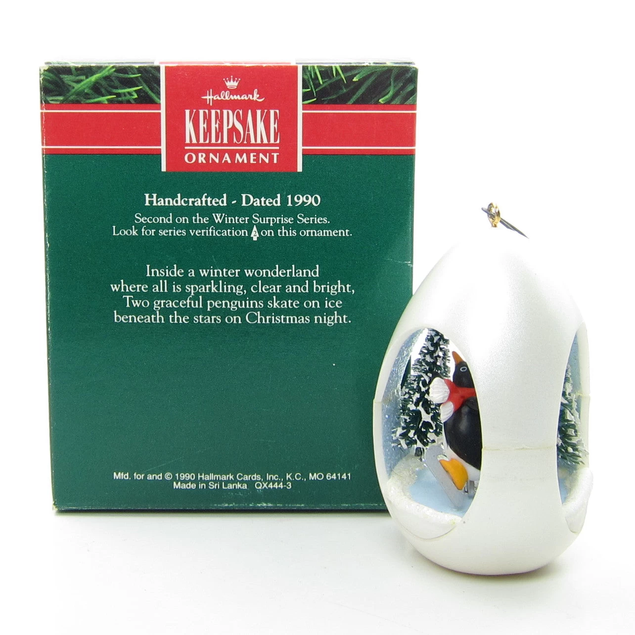 Winter Surprise #2 Penguin Ornament Vintage 1990 Hallmark Keepsake 2 Winter Surprise #2 Penguin Ornament Vintage 1990 Hallmark Keepsake - Image 2