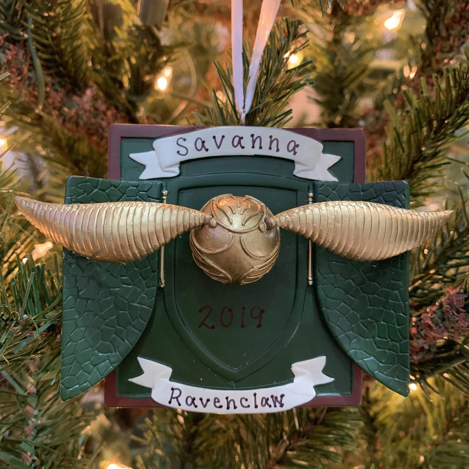 Hallmark 3" Harry Potter Golden Snitch Personalized Christmas Ornament 3HCM1000 2 Hallmark 3" Harry Potter Golden Snitch Personalized Christmas Ornament 3HCM1000 - Image 2
