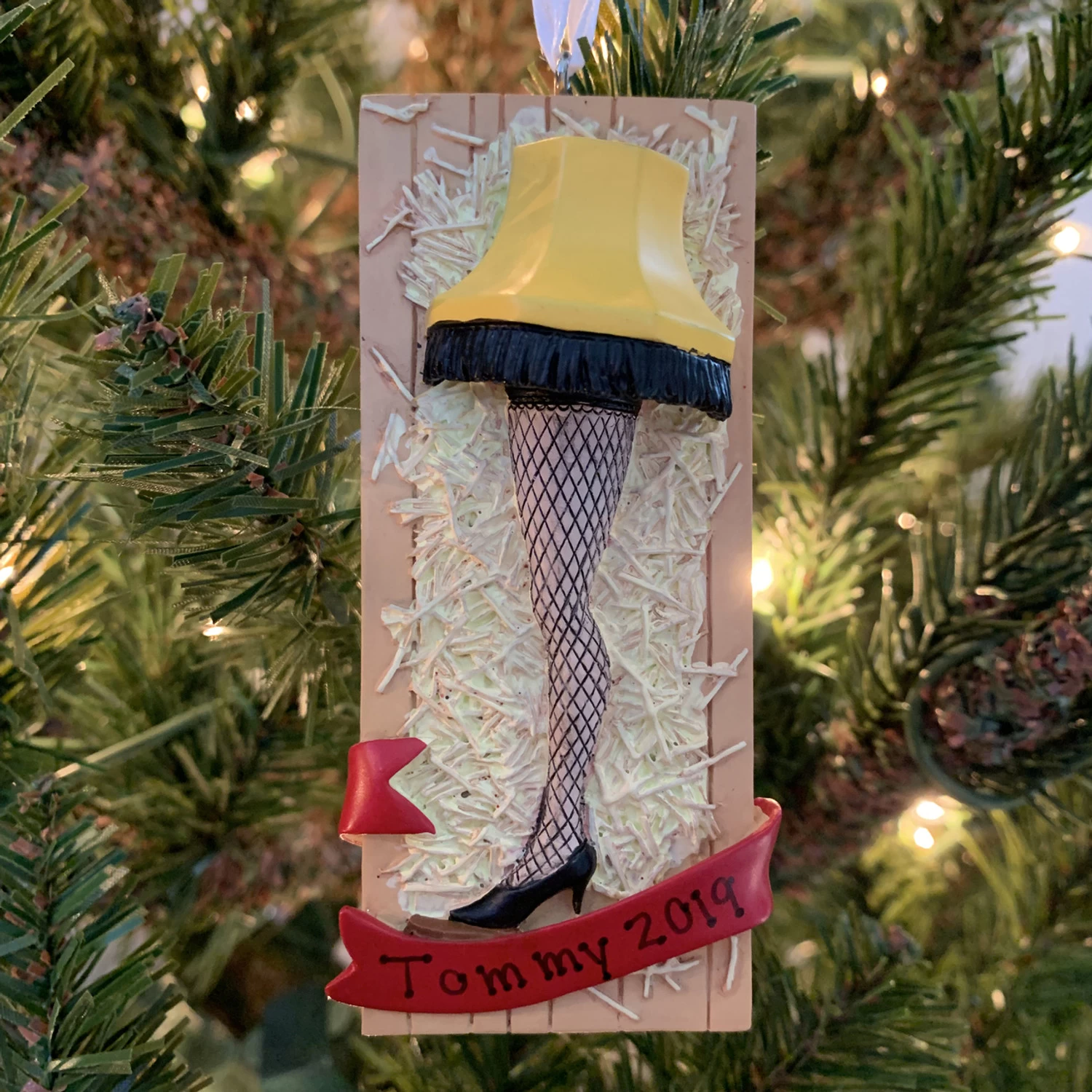 Hallmark 3.75" Leg Lamp Personalized Christmas Ornament 2HCM5413 2 Hallmark 3.75" Leg Lamp Personalized Christmas Ornament 2HCM5413 - Image 2