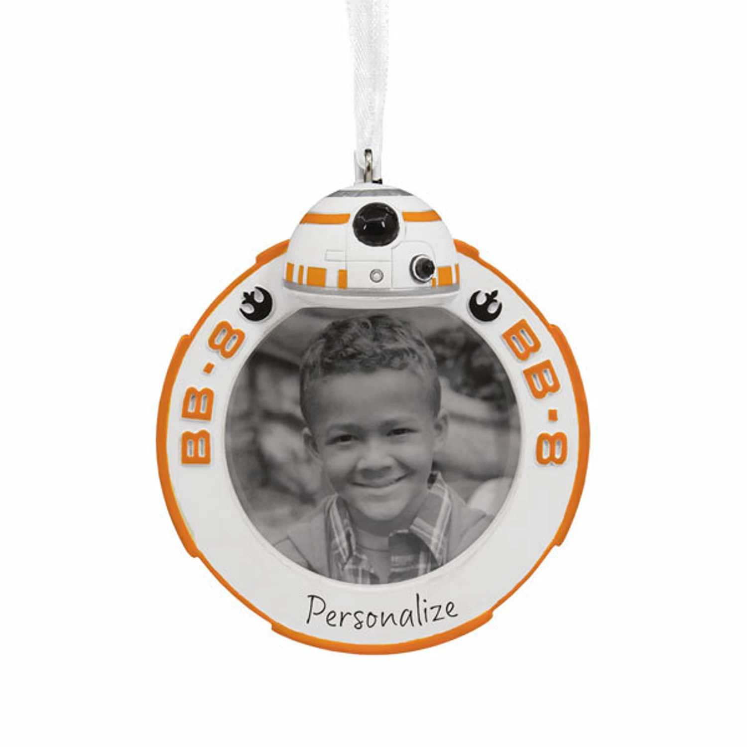 Hallmark 3" BB-8 Star Wars™ Photo Holder Personalized Christmas Ornament 2HCM5419 3 Hallmark 3" BB-8 Star Wars™ Photo Holder Personalized Christmas Ornament 2HCM5419 - Image 3