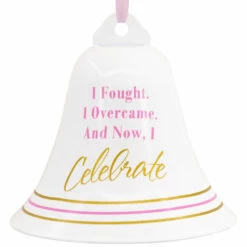 Hallmark 2.5" Cancer Bell Christmas Ornament 1HGO2825