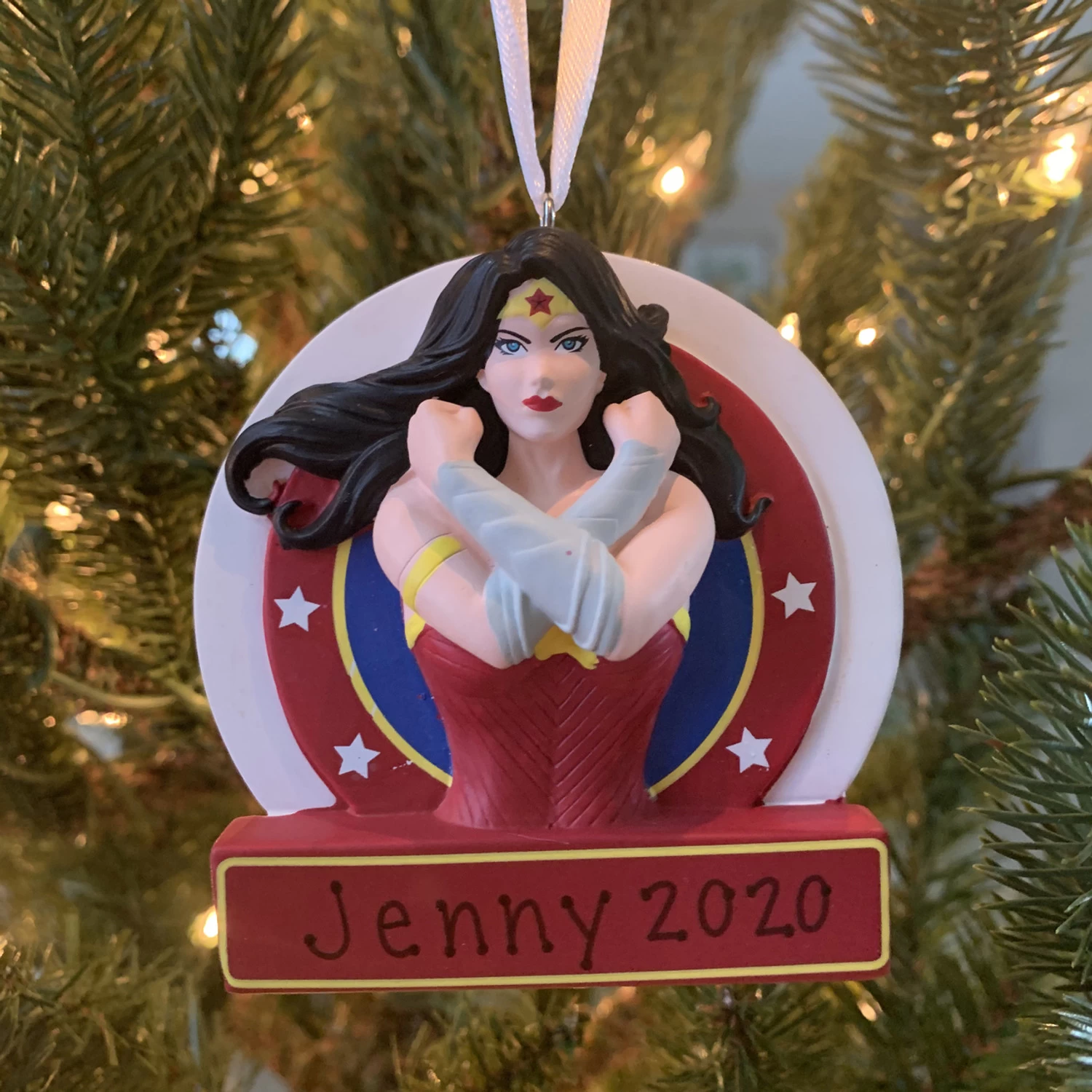 Hallmark 3.25" Wonder Woman™ Personalized Christmas Ornament 2HCM5499 2 Hallmark 3.25" Wonder Woman™ Personalized Christmas Ornament 2HCM5499 - Image 2