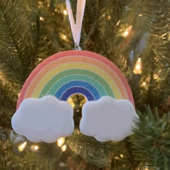Hallmark 3.5" Rainbow Personalized Christmas Ornament 1HGO2253 -Toy Store apiyn965i 92493.1646091895